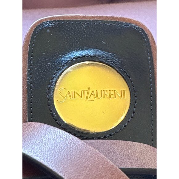 Saint Laurent Wedge Sandals in Bruciato 40 New with Box Womens High Heels - Picture 8 of 16